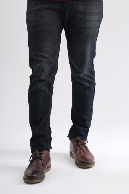 Mens Black Distressed Jeans